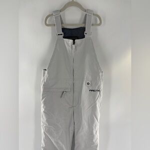 Kids Gray Snow Bib Overalls small